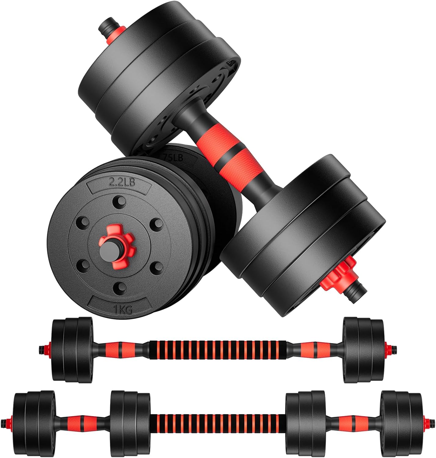 Detalle de BCBIG Adjustable Dumbbells for Home Gym ๐๏ธโ