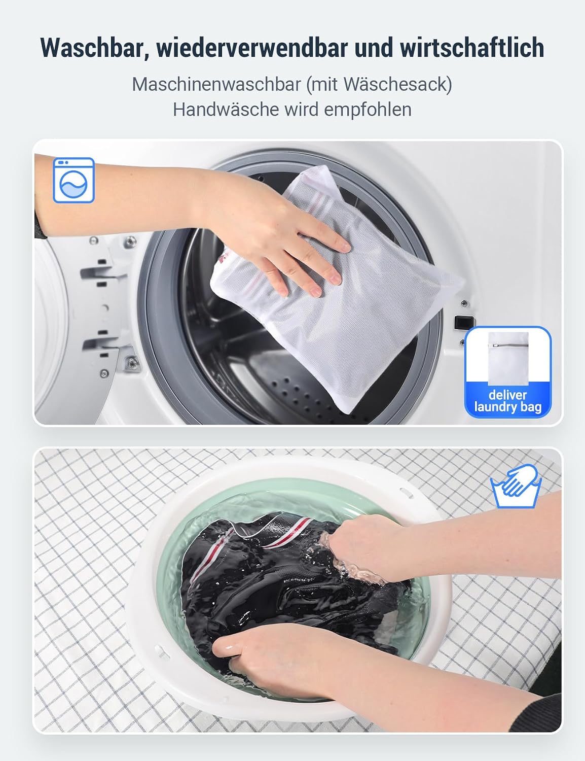Detalle 2 de Carer 3 Stück Herren-Boxershorts für Inkontinenz – waschbar, 80 ml Saugkapazität, Baumwolle