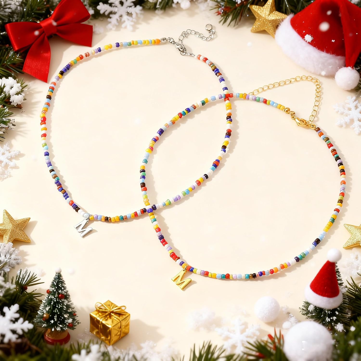 Thumbnail 6 de TINGN bunte Buchstaben-Perlenkette für Kinder & Damen – Boho-Schmuck zum Verschenken