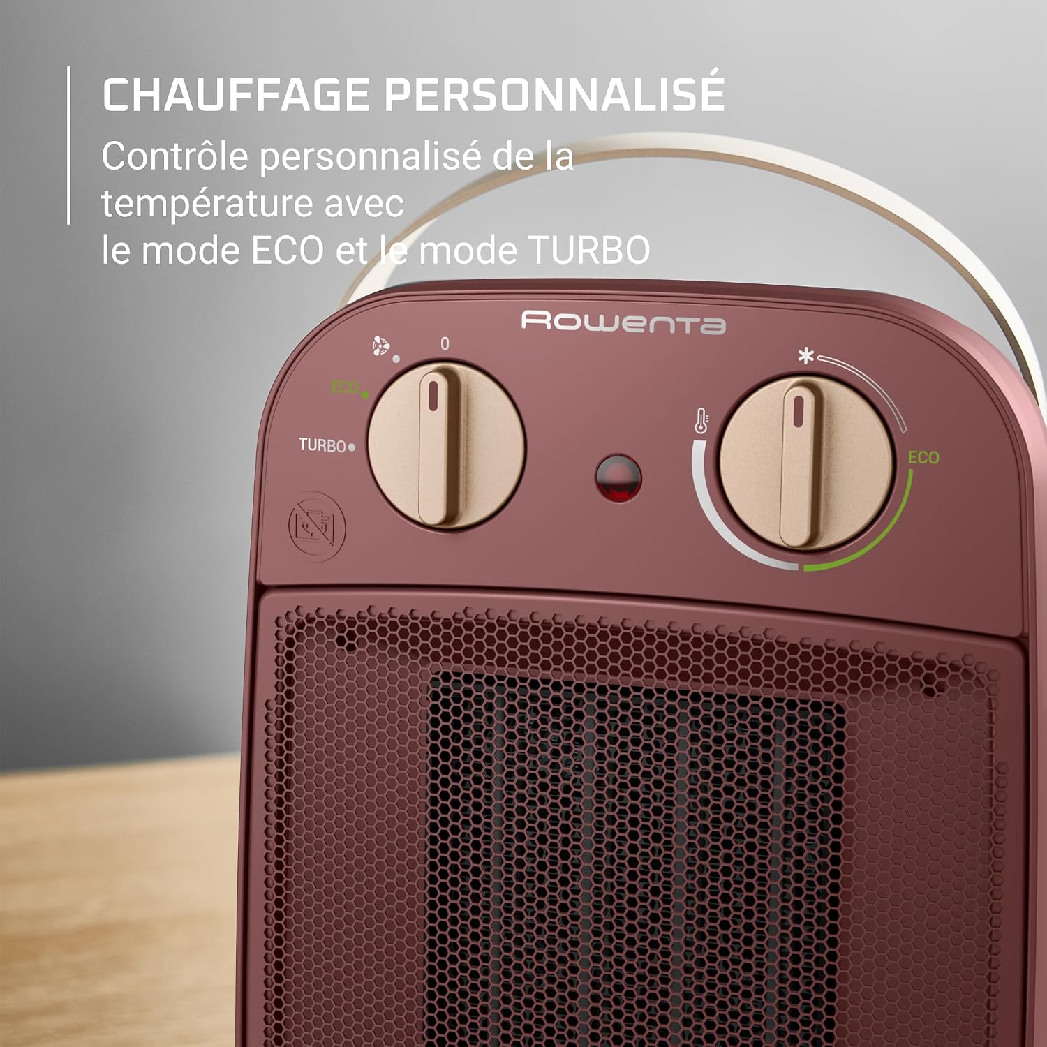 Detalle 2 de Rowenta My Nomad SO8231F0 keramische kachel, 900–1800 W met ECO- en turbostand