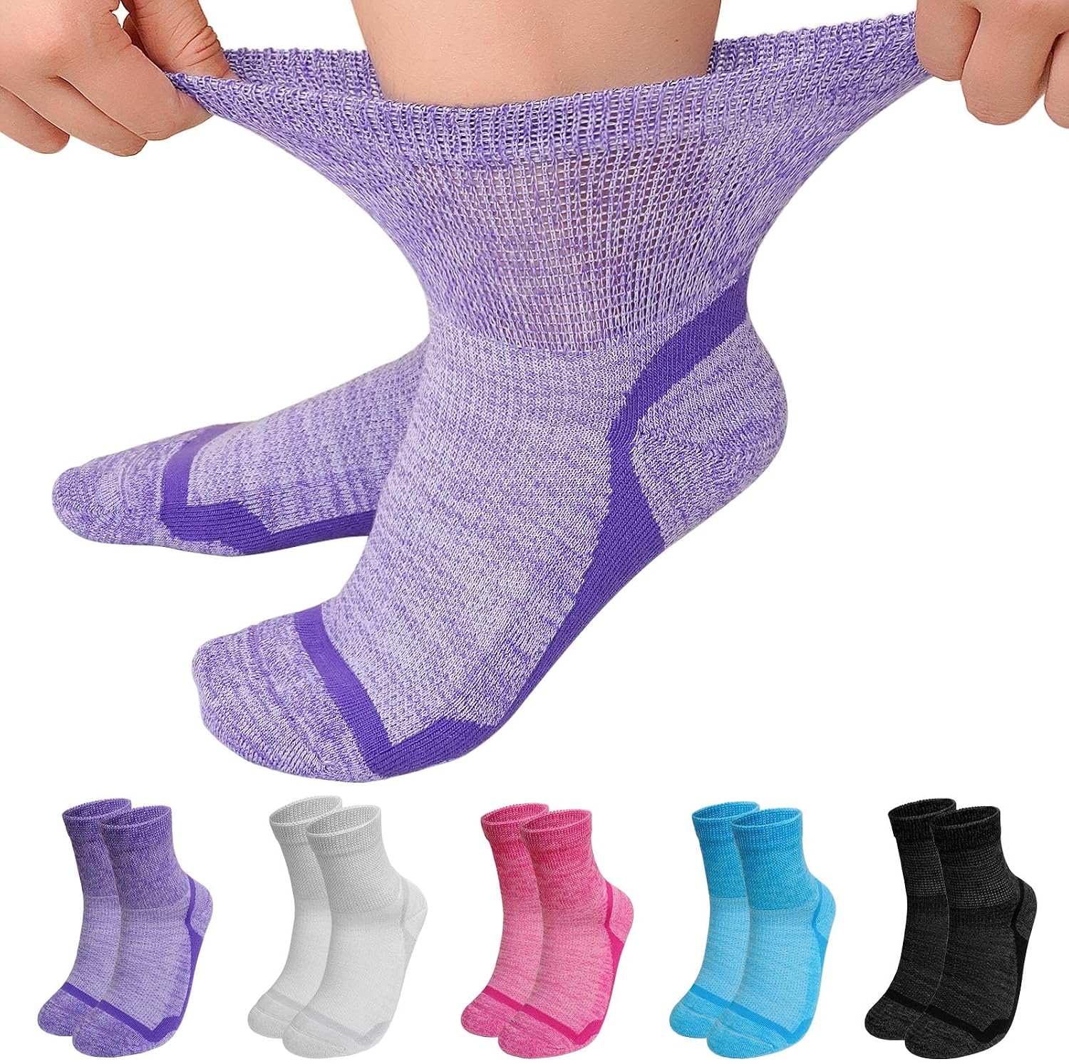Detalle de LOFIR Bambus Diabetiker Socken 5 Paar 39-46