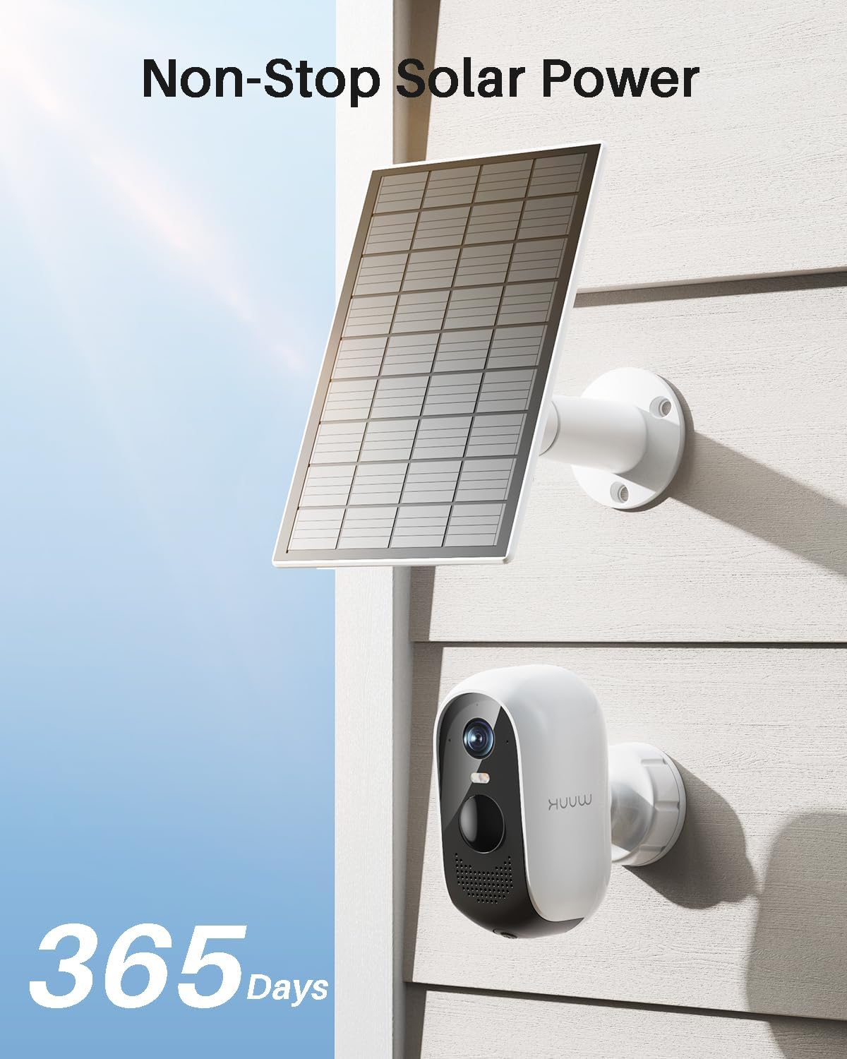 Detalle de WUUK Solar Security Camera Outdoor Wireless with 32GB Local Storage (Base Station + 4-Camera Kit)