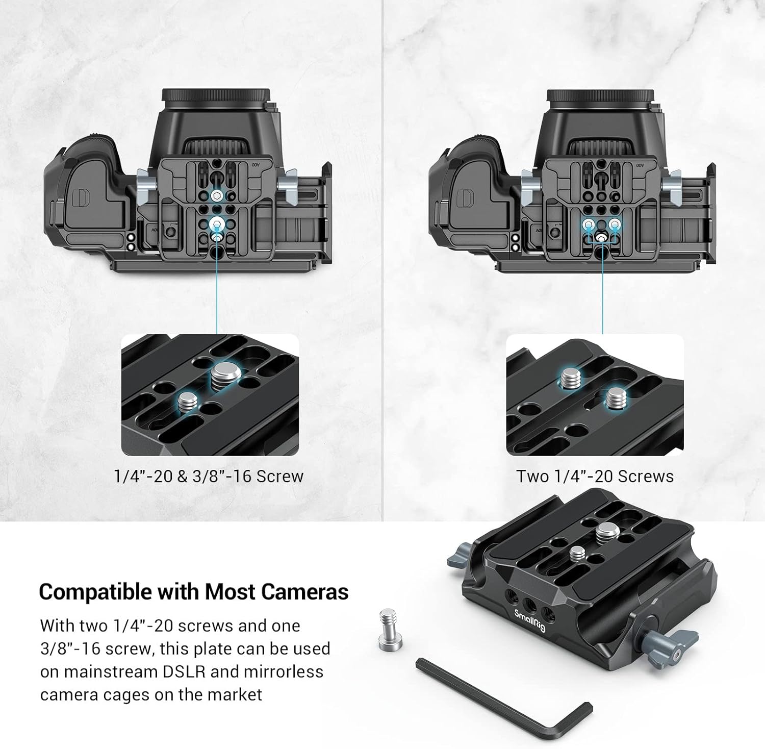 Thumbnail 4 de SMALLRIG 3357 plaque de base universelle