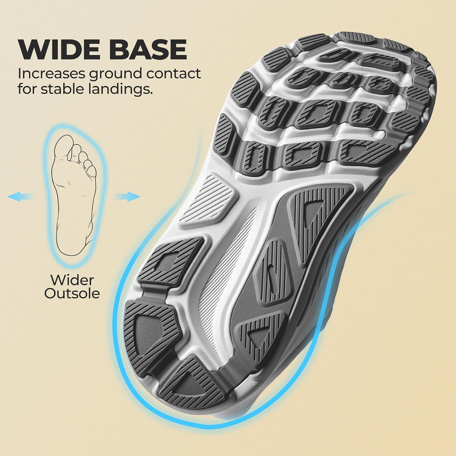 Detalle 1 de ALLSWIFIT Slip On Stability Walking Shoes