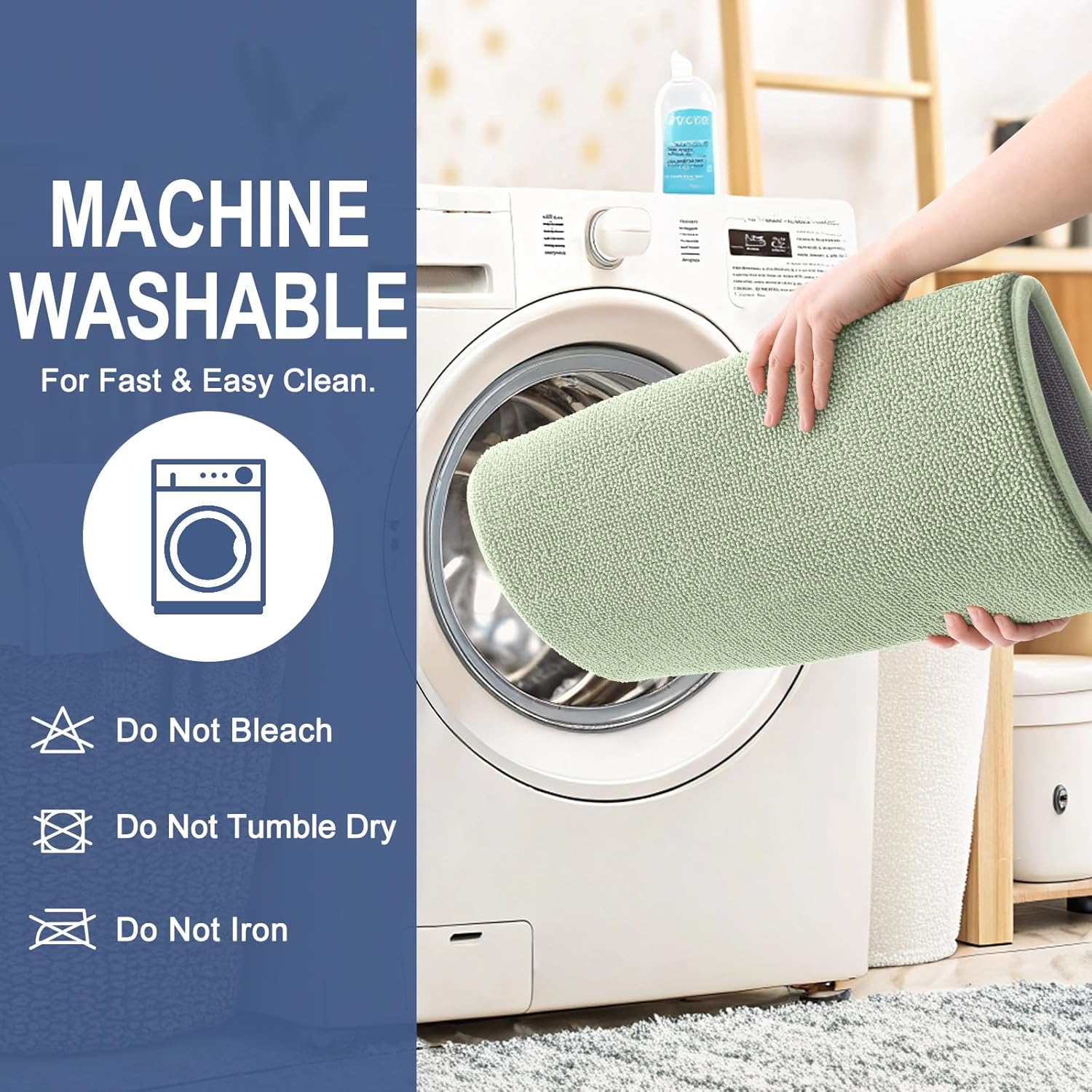 Thumbnail 5 de OLANLY Thick Memory Foam Bath Mat 30x20