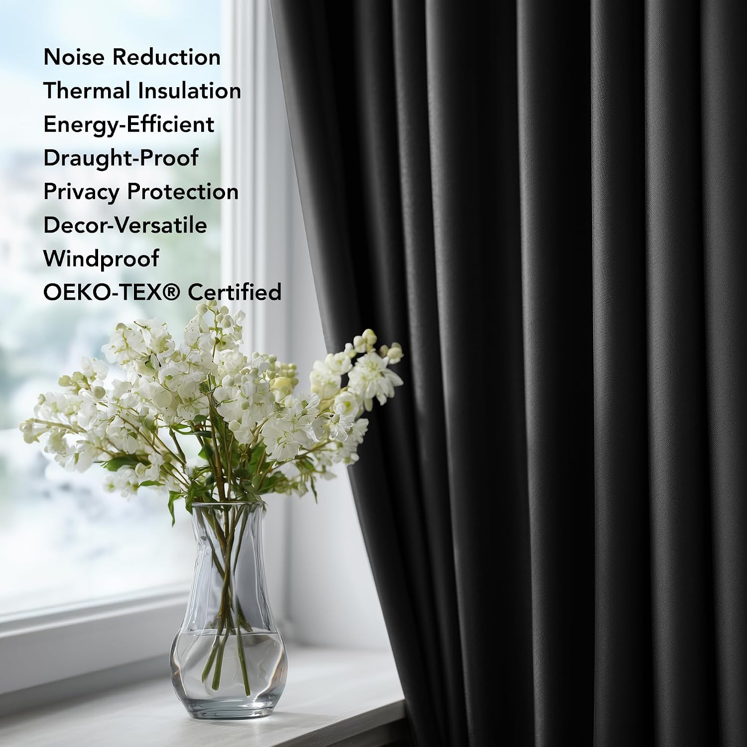 Thumbnail 6 de Blackout thermal curtains 46x63 inch