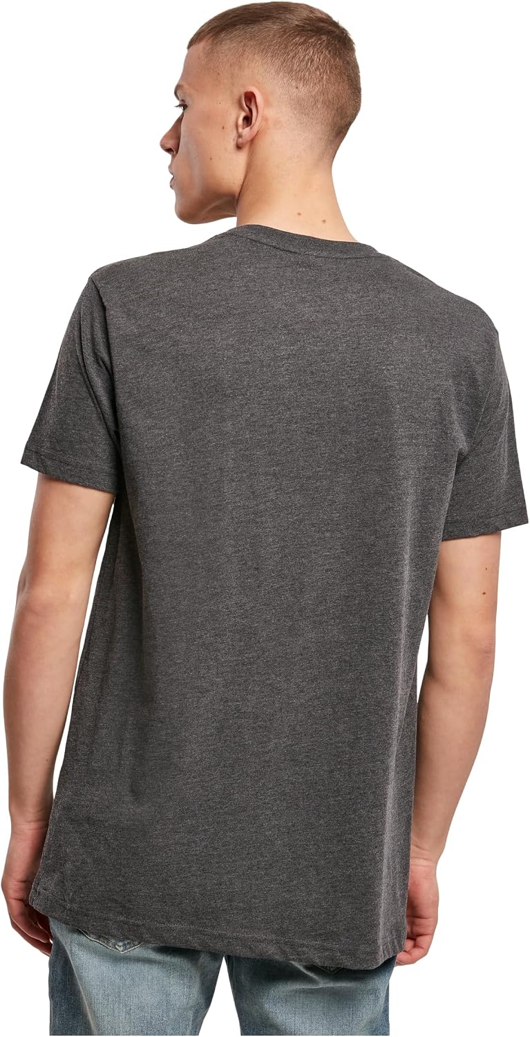 Detalle de Build your Brand Herren T-Shirt Round Neck – Basic Baumwollshirt, Rundhals, vielfältige Farben (XS–5XL)