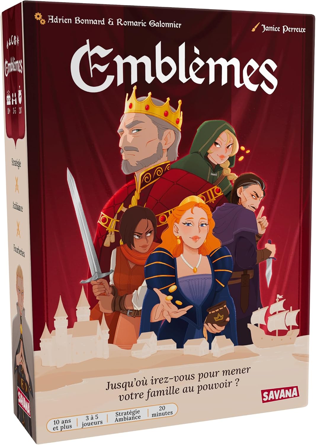 Detalle de SAVANA Emblèmes jeu de société 3 à 5 joueurs 🎲