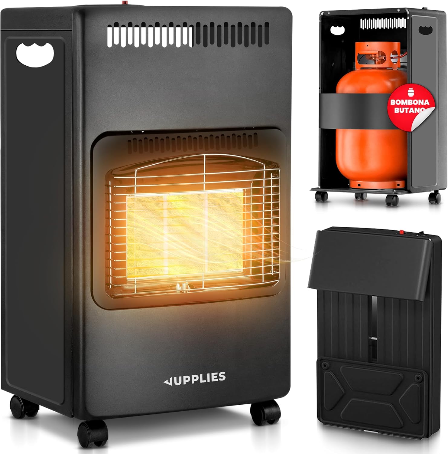 JUPPLIES Estufa de Gas Butano 4200 W