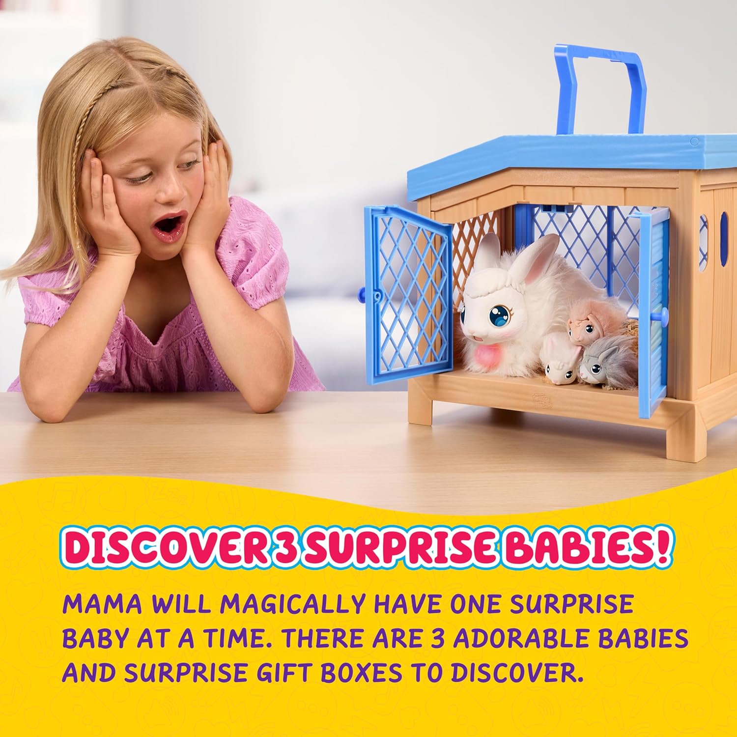 Thumbnail 4 de Little Live Pets Bunny Mama Surprise Toy Set 3+ 🎲