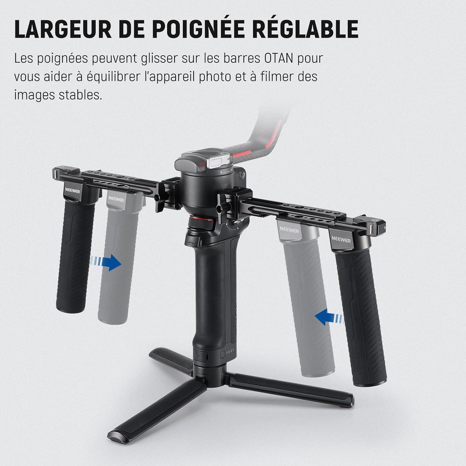 Thumbnail 4 de NEEWER GA006 double poignée stabilisateur