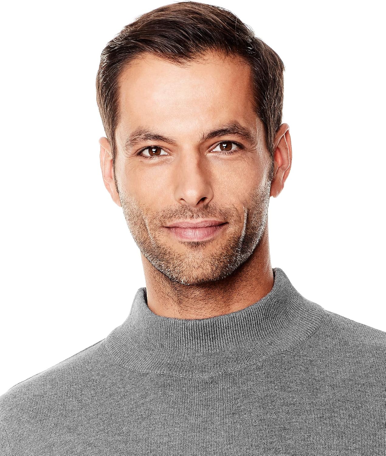 Detalle de Vincenzo Boretti Maglione-Pullover Elegante da Uomo con Collo Alto e Taglio Slim