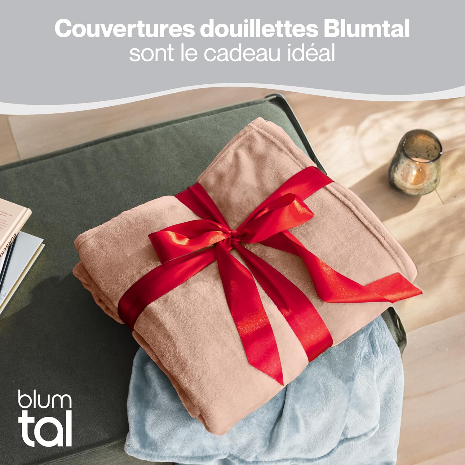 Thumbnail 4 de Blumtal Couverture Polaire Grand Plaid 220x240 cm — Rose
