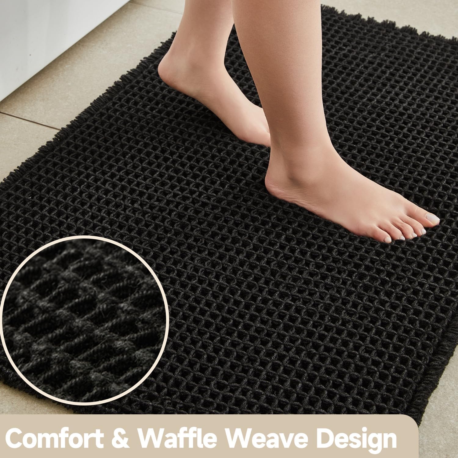 Detalle 2 de TYUU Waffle Bath Mat 30" x 20
