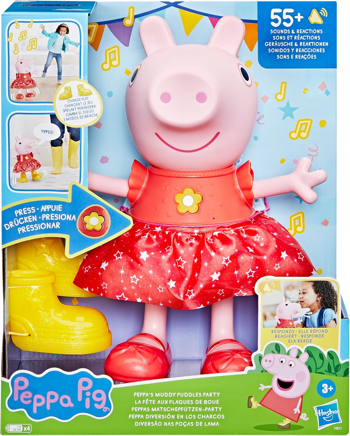 Detalle 2 de Peppa Pig Habro Bambola musicale 30 cm