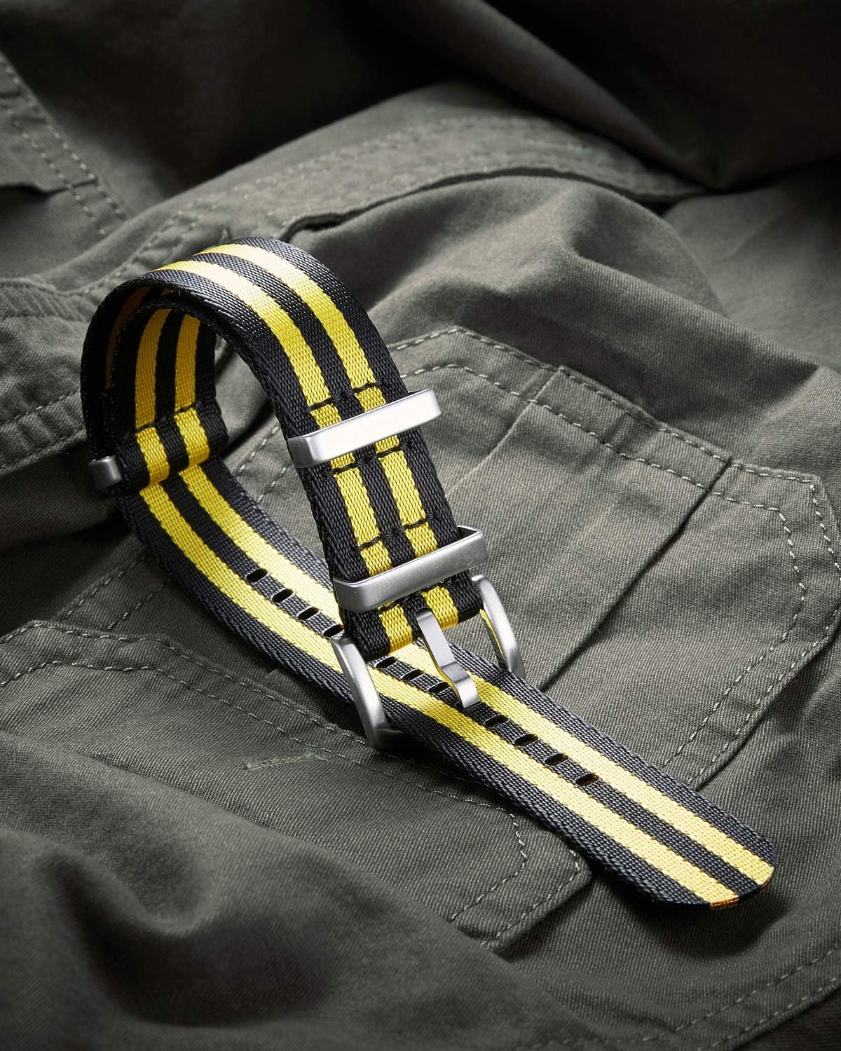 Thumbnail 1 de BINLUN Nylon Uhrenarmband (Ballistic) mit Edelstahlschnalle – dick, atmungsaktiv, für 18–24 mm