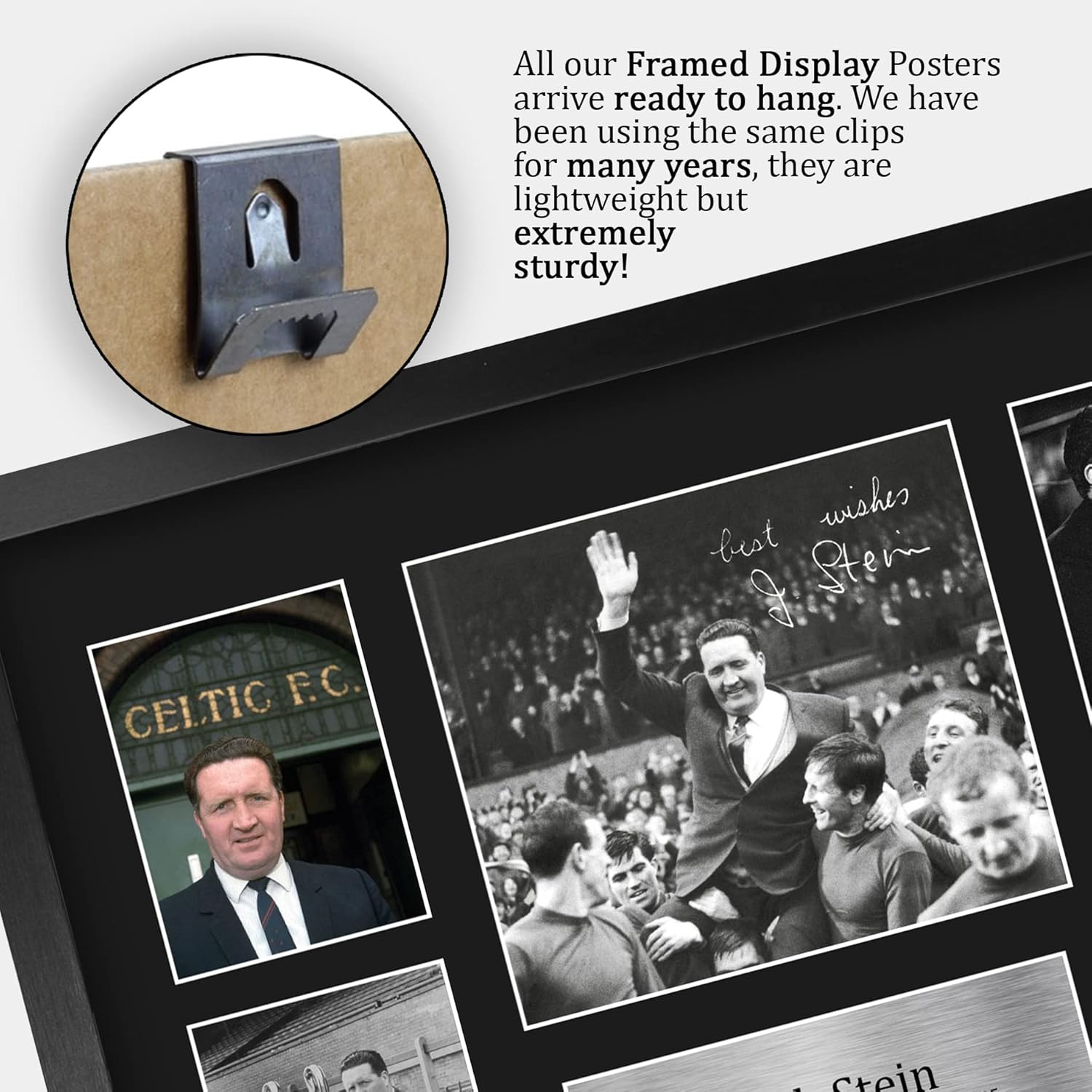 Thumbnail 4 de HWC Trading FR A3 Jock Stein Celtic framed signed autograph photograph display (A3)