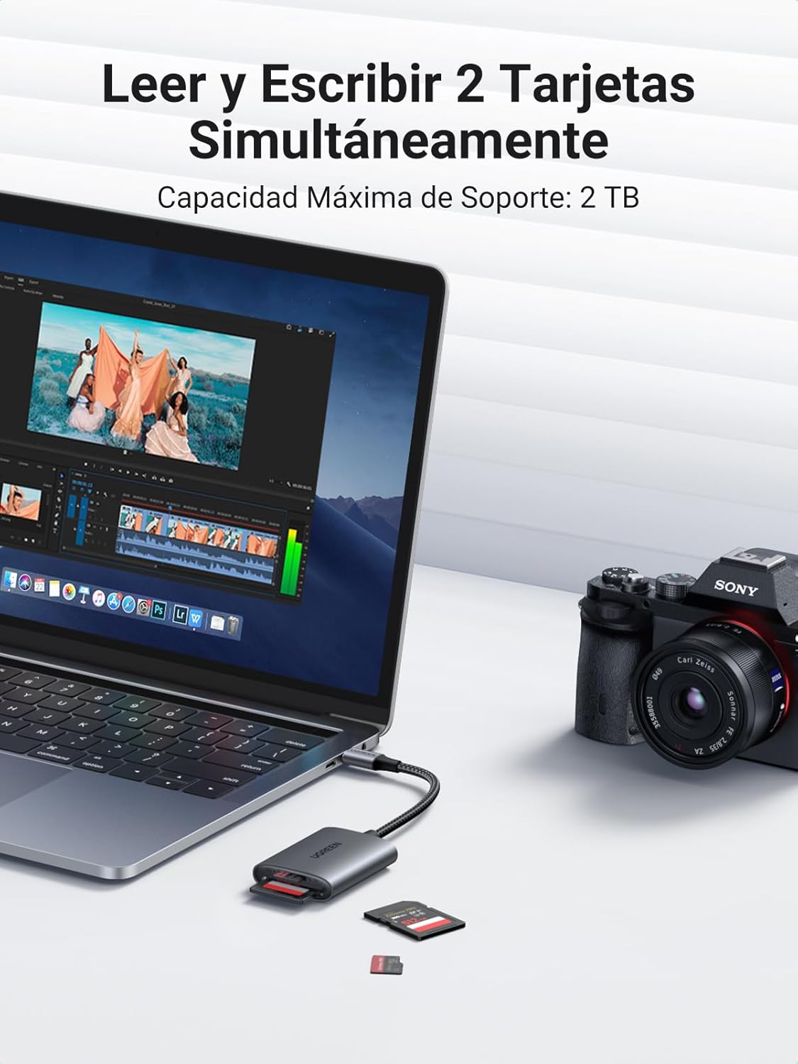 Thumbnail 3 de UGREEN UHS-II Lector de Tarjetas SD 4.0 USB C 📸