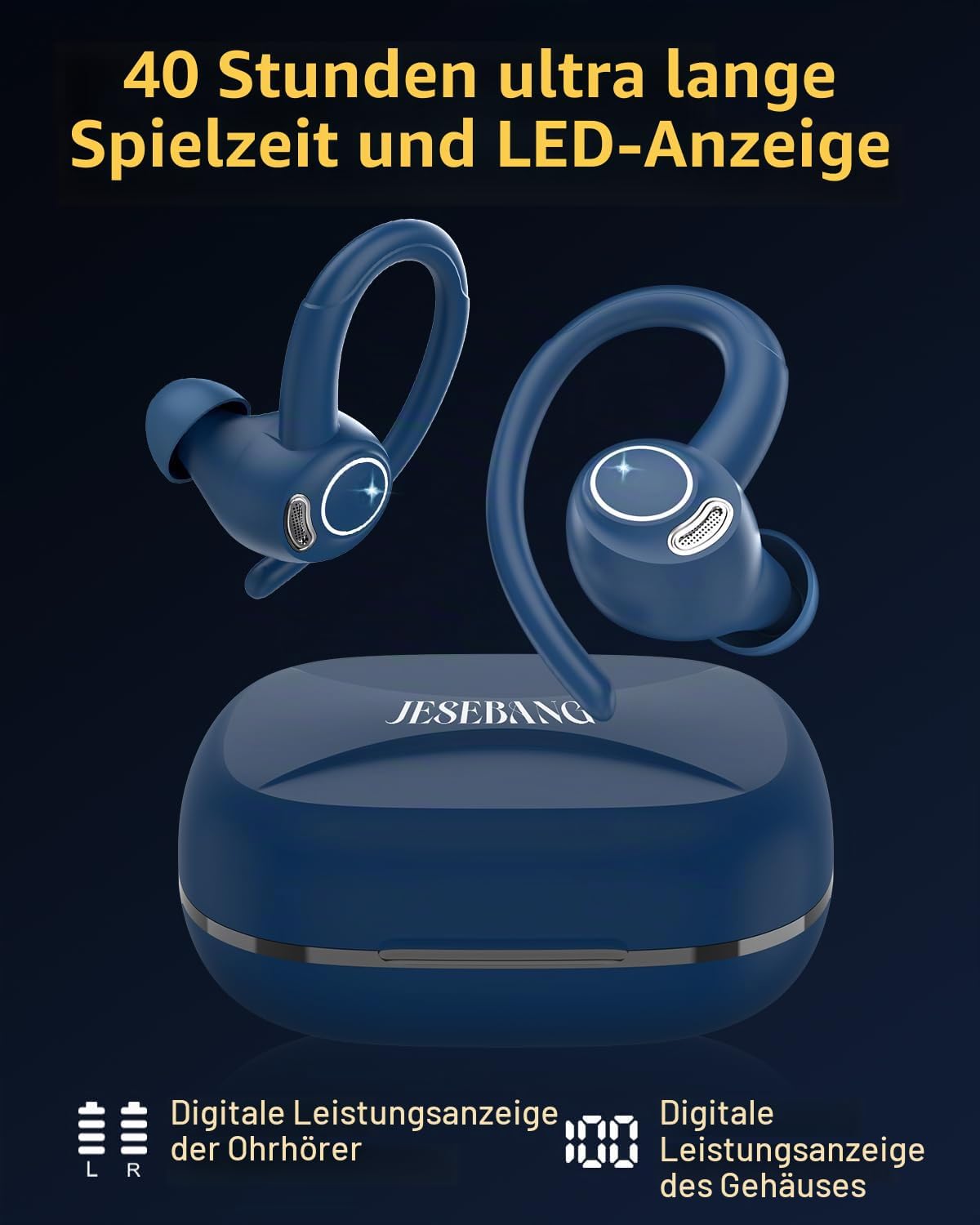 Thumbnail 4 de Bluetooth Kopfhörer Sport In-Ear 40 Std Spielzeit