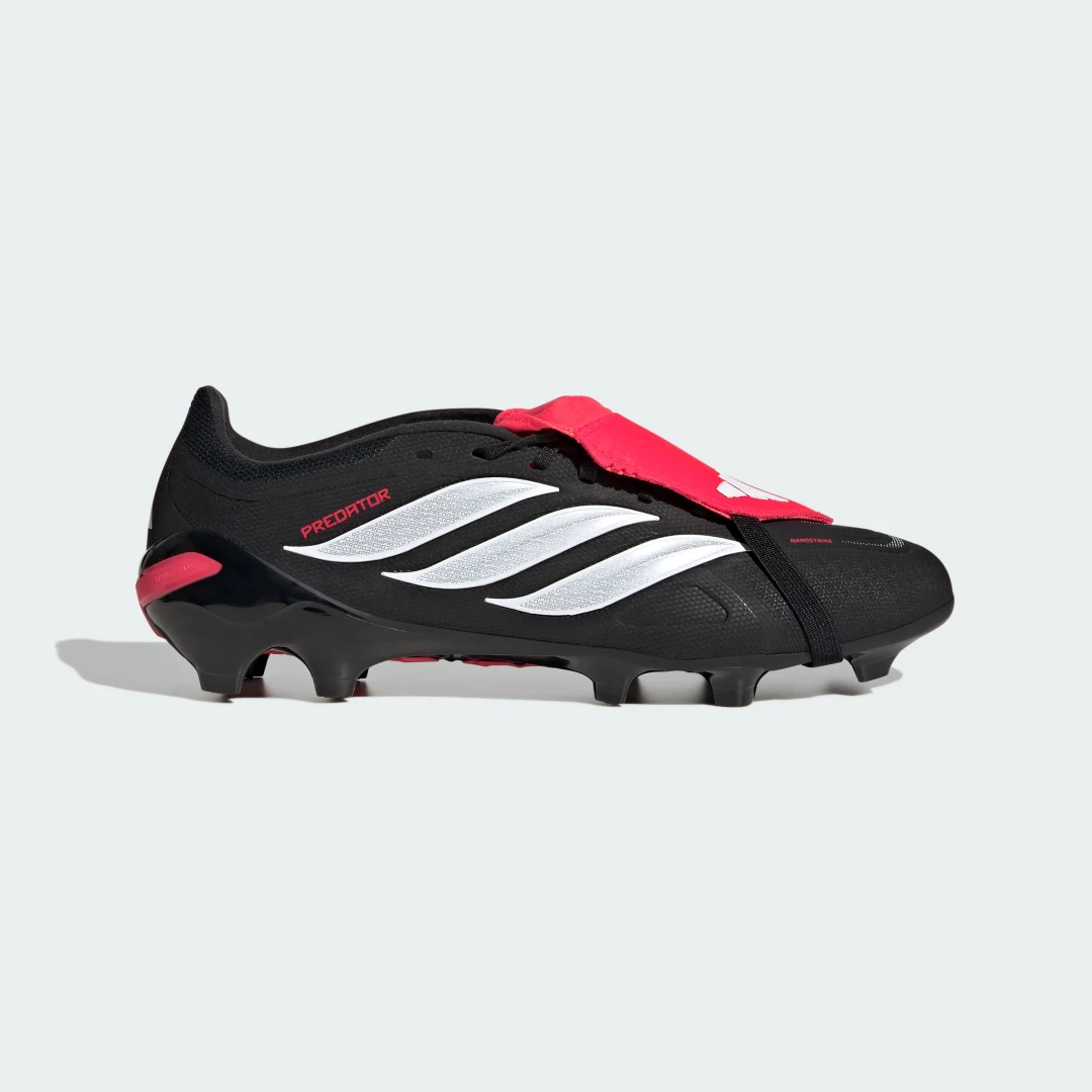 Detalle 2 de Adidas Predator League: bota de césped natural seco con lengüeta plegable (negro)