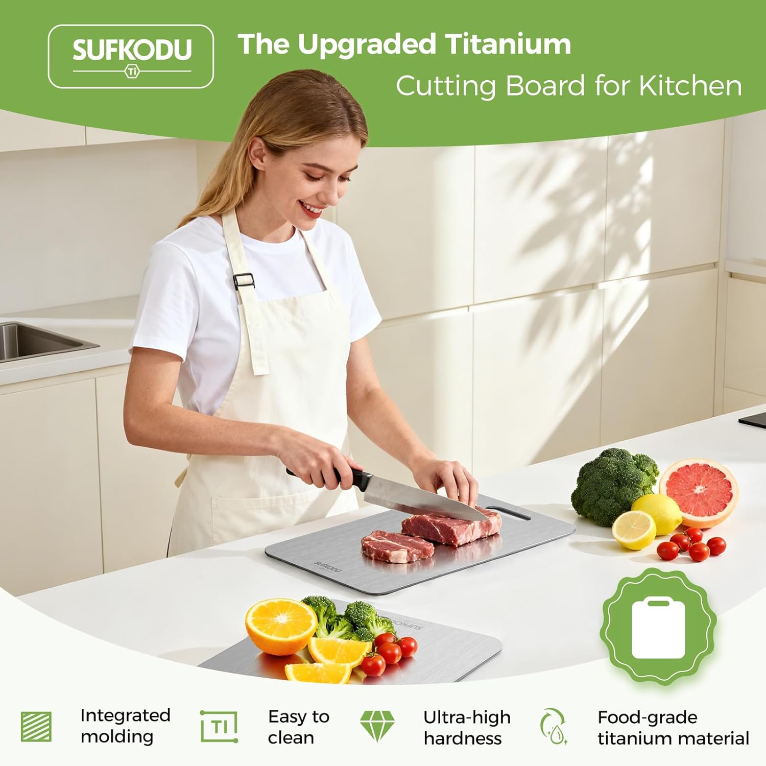 Detalle de Titanium Cutting Board 3-Piece Set