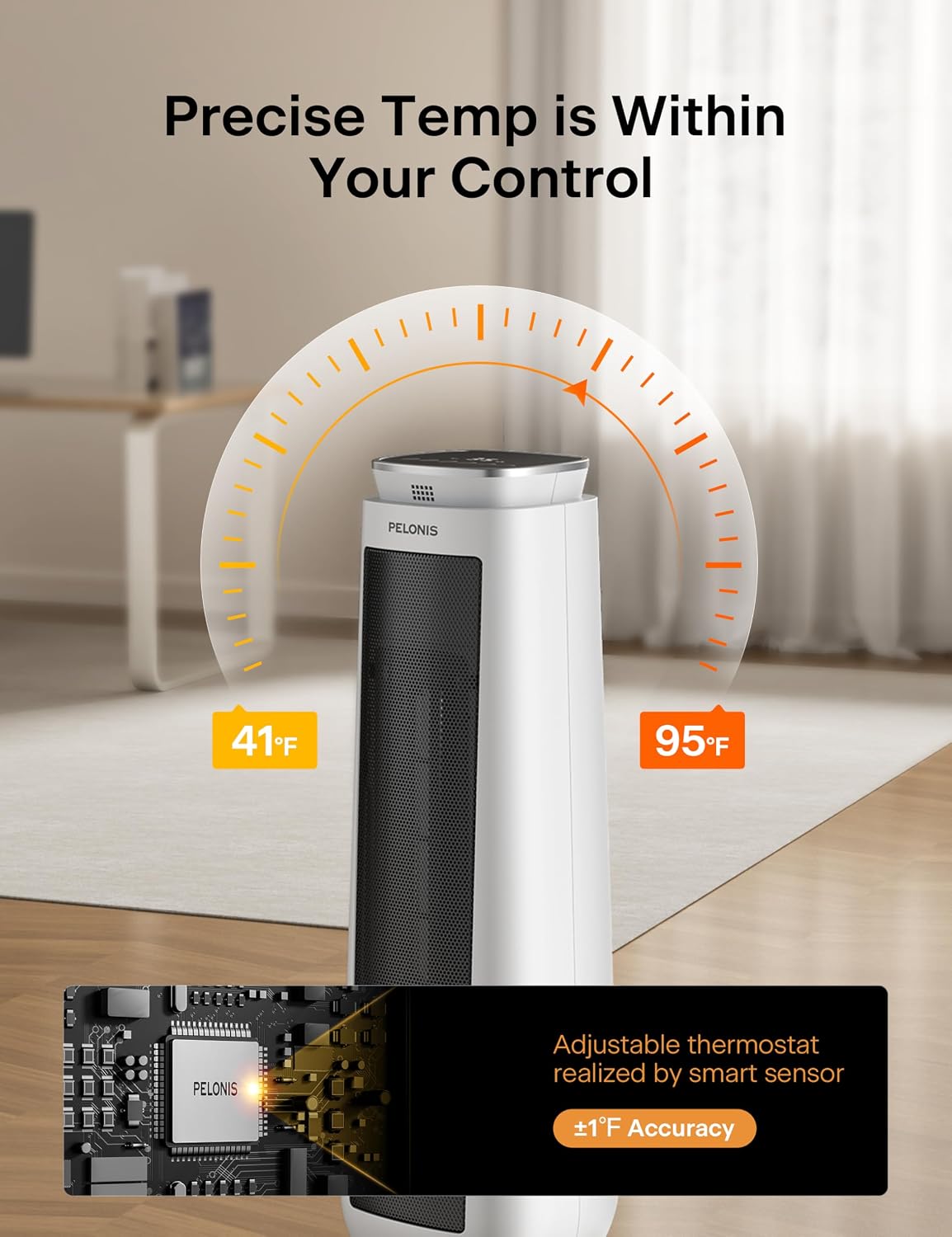 Thumbnail 6 de Pelonis 23" Tower Heater 1500W