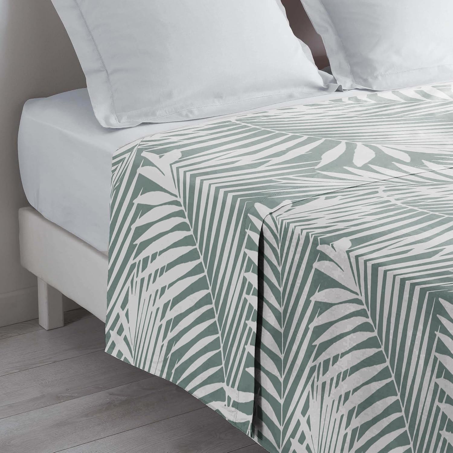 Thumbnail 4 de Drap housse Botania Sauge 160 x 200 cm – 100% coton | douceur d'intérieur