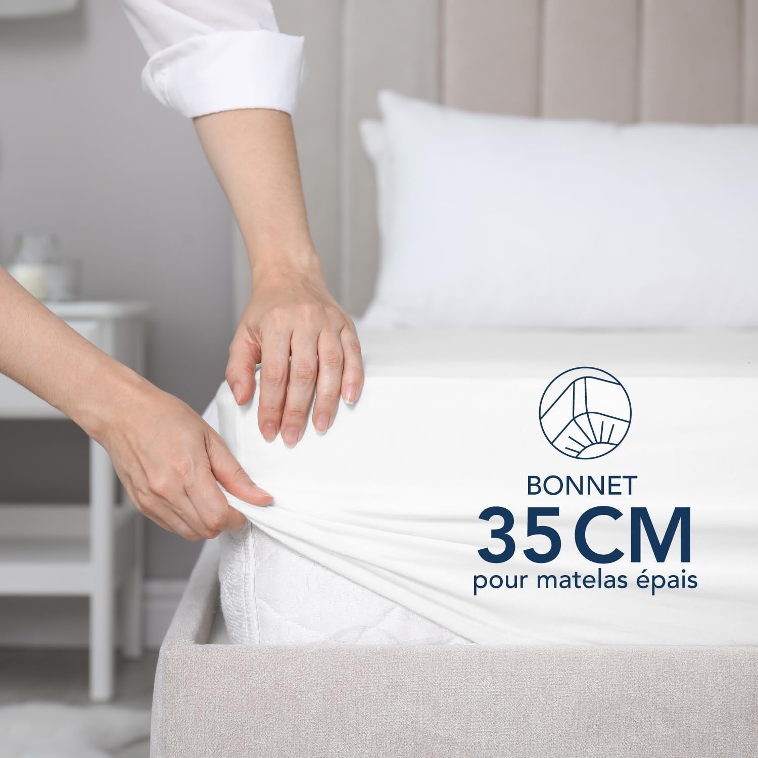 Detalle de Dreamzie drap housse microfibre 180 x 200