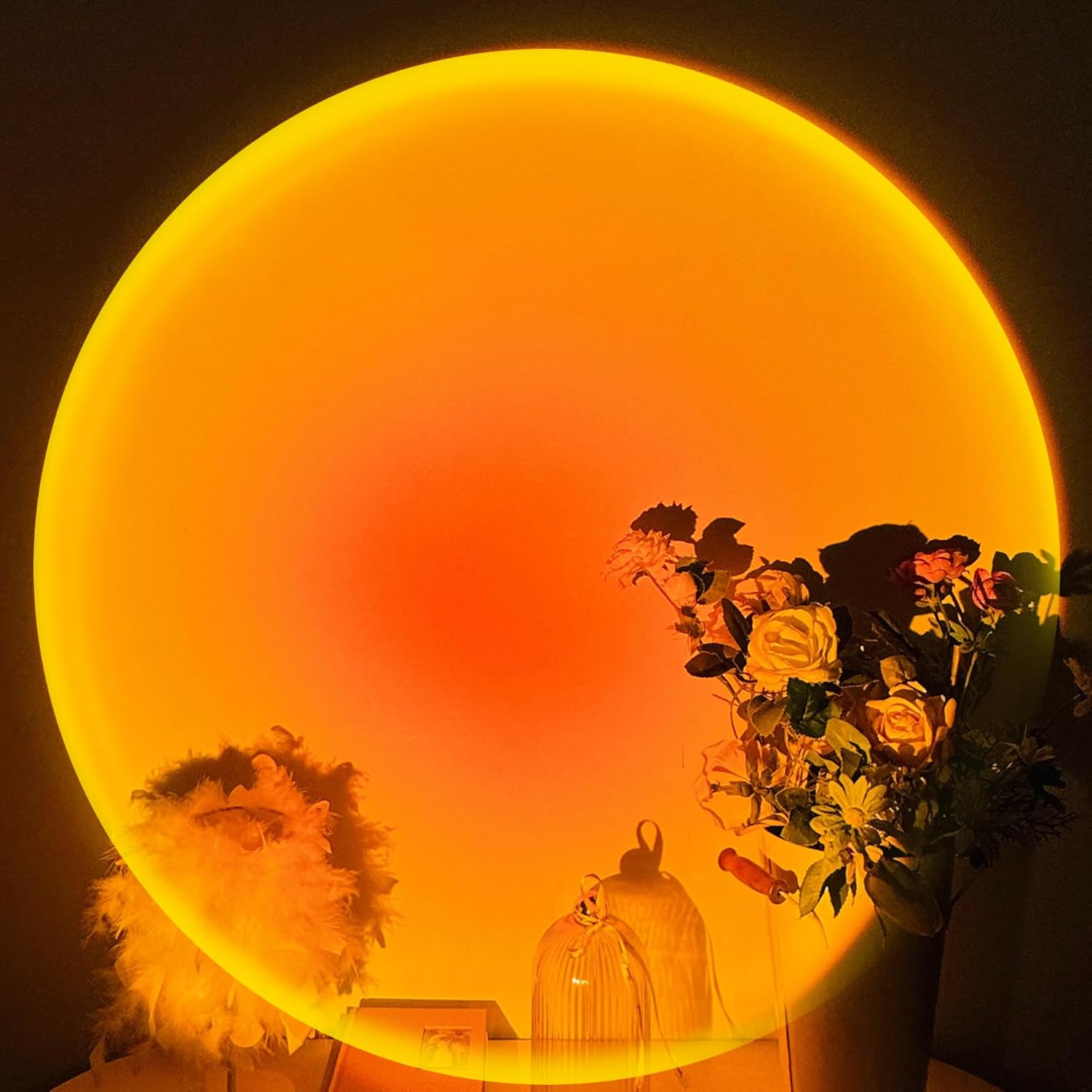 Detalle 2 de Tsrarey Sunset Lamp Projector 180° rotation 🌅
