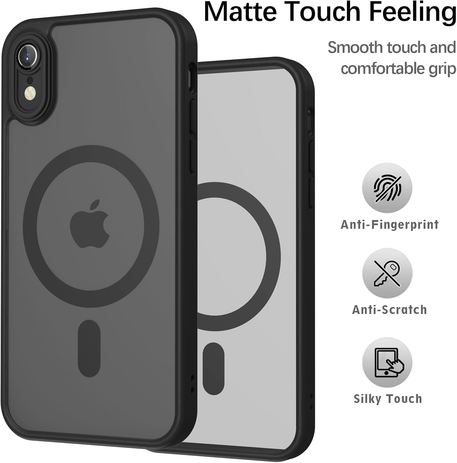 Detalle de YUANDMI MagSafe Hülle für iPhone XR – dünn, matt und mit Kameraschutz