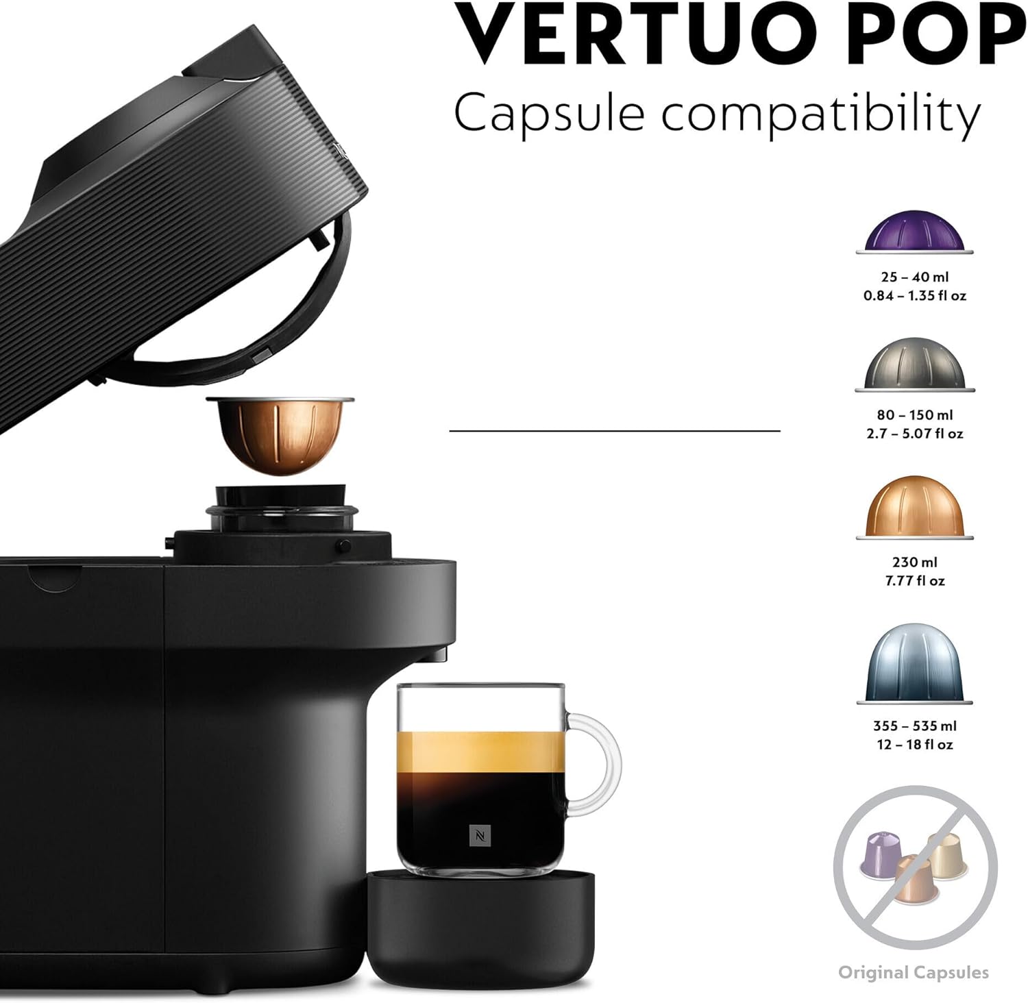 Thumbnail 4 de Nespresso Vertuo Pop Coffee Machine by De'Longhi: Compact, Versatile, with 6 Cup Sizes