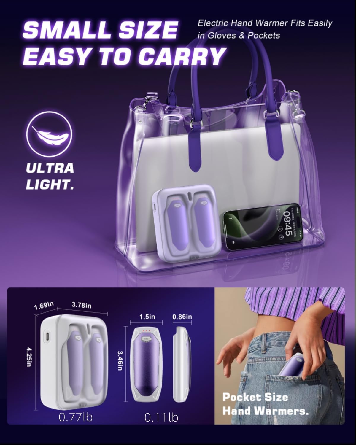 Thumbnail 5 de Kesguar Hand Warmers 14000mAh rechargeable