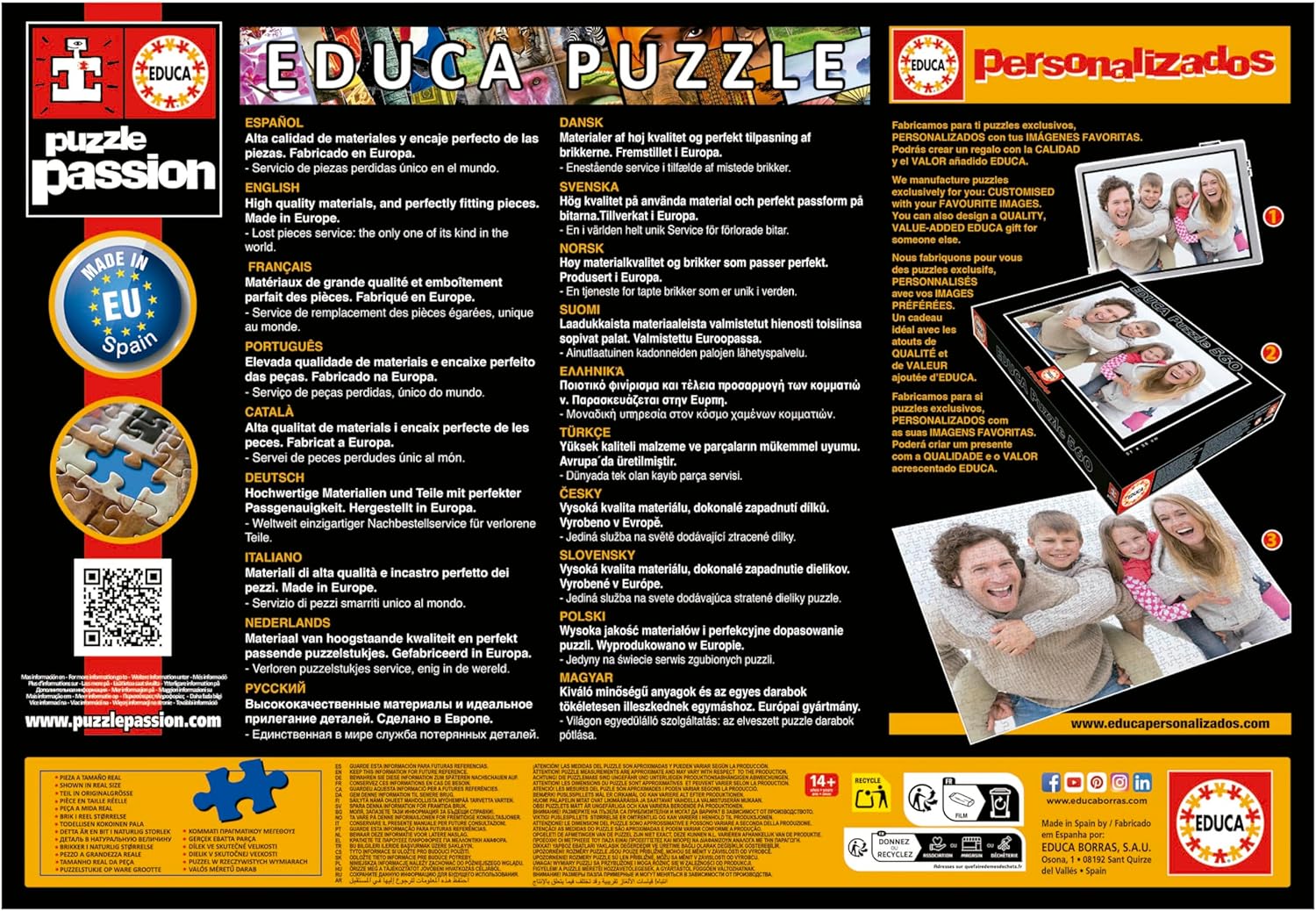 Thumbnail 6 de Educa Puzzle adulte 3000 pièces Vallée des Montgolfières (120 x 85 cm)
