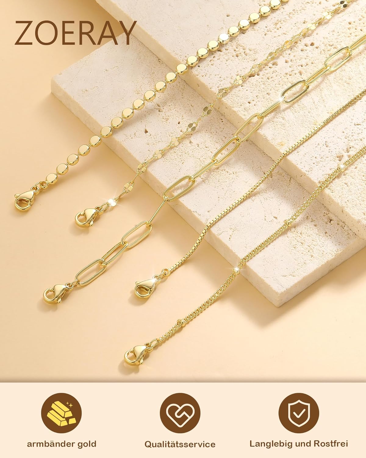 Thumbnail 3 de ZOERAY Armband-Set für Damen 18K