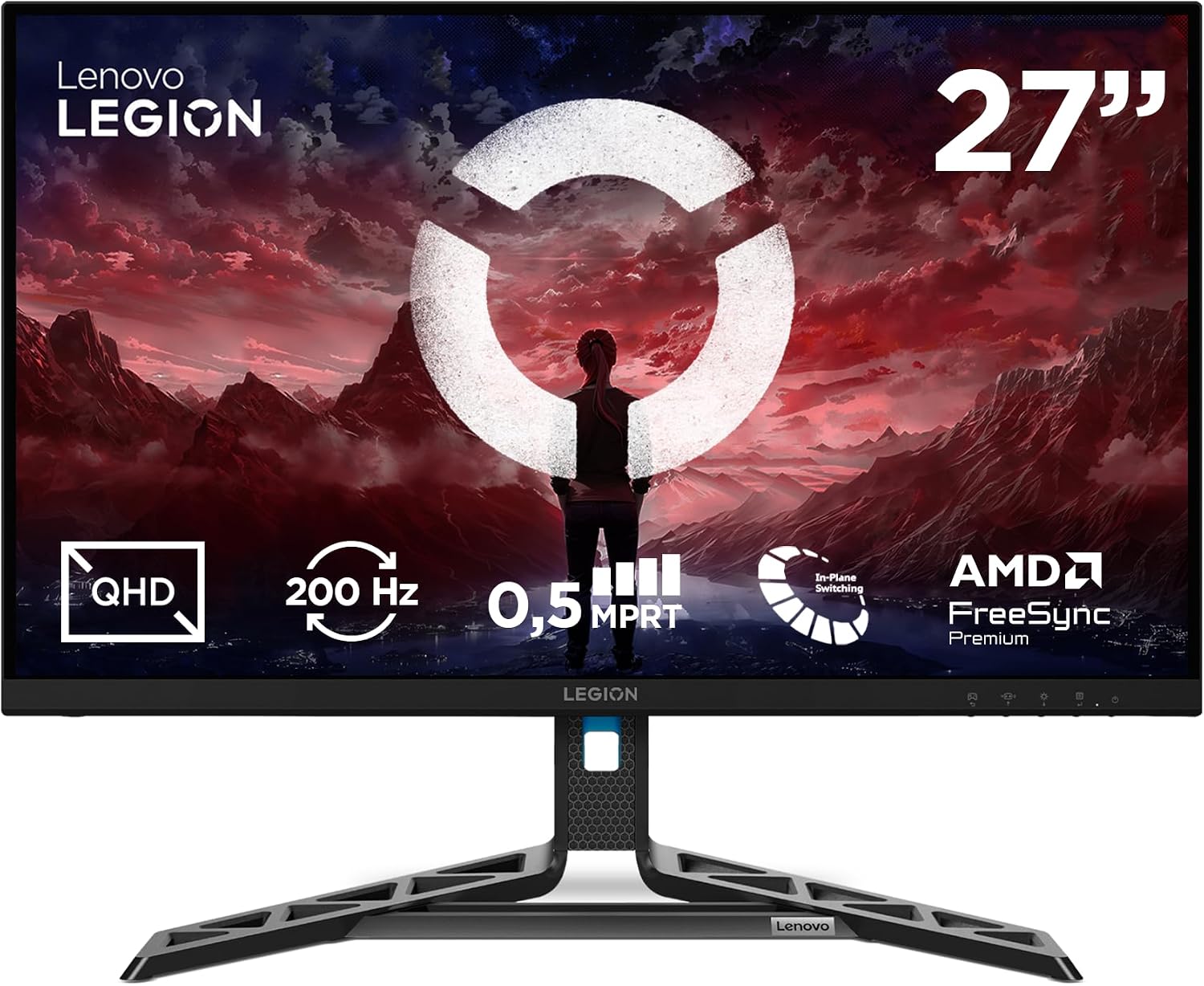 Detalle de Lenovo Legion R27qe Gen2 écran gaming 27''