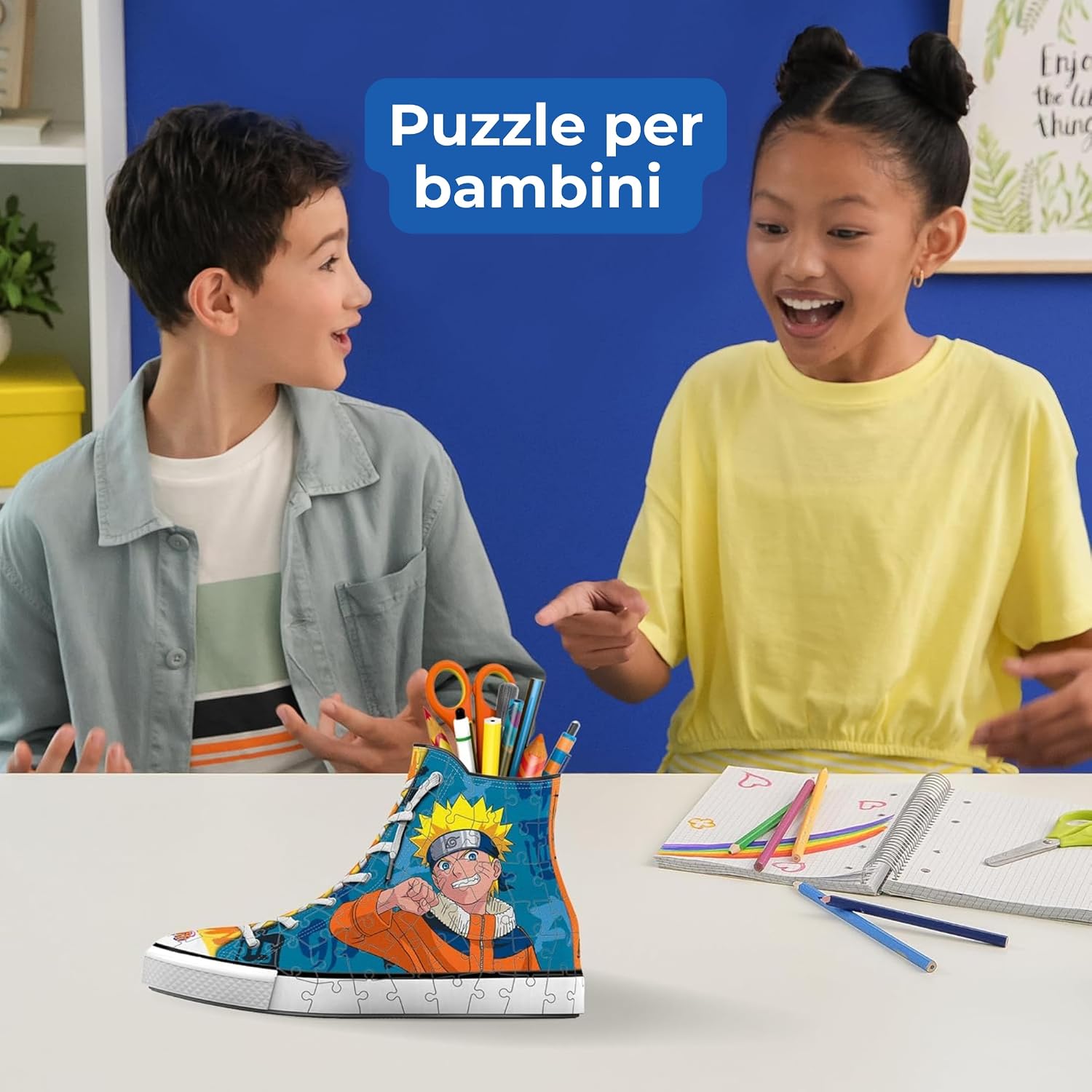 Thumbnail 5 de Ravensburger Puzzle 3D Portapenne Sneaker Naruto – 112 pezzi, modello da costruire
