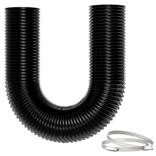 Detalle de Yrichtra Abluftschlauch 105 mm Ø, 5 m – schallgedämft, Wärmedämmung, inkl. Edelstahlklemmen