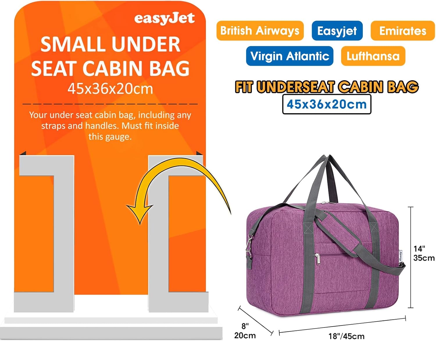 Thumbnail 1 de Easyjet Cabin Bag 30L Underseat Duffel