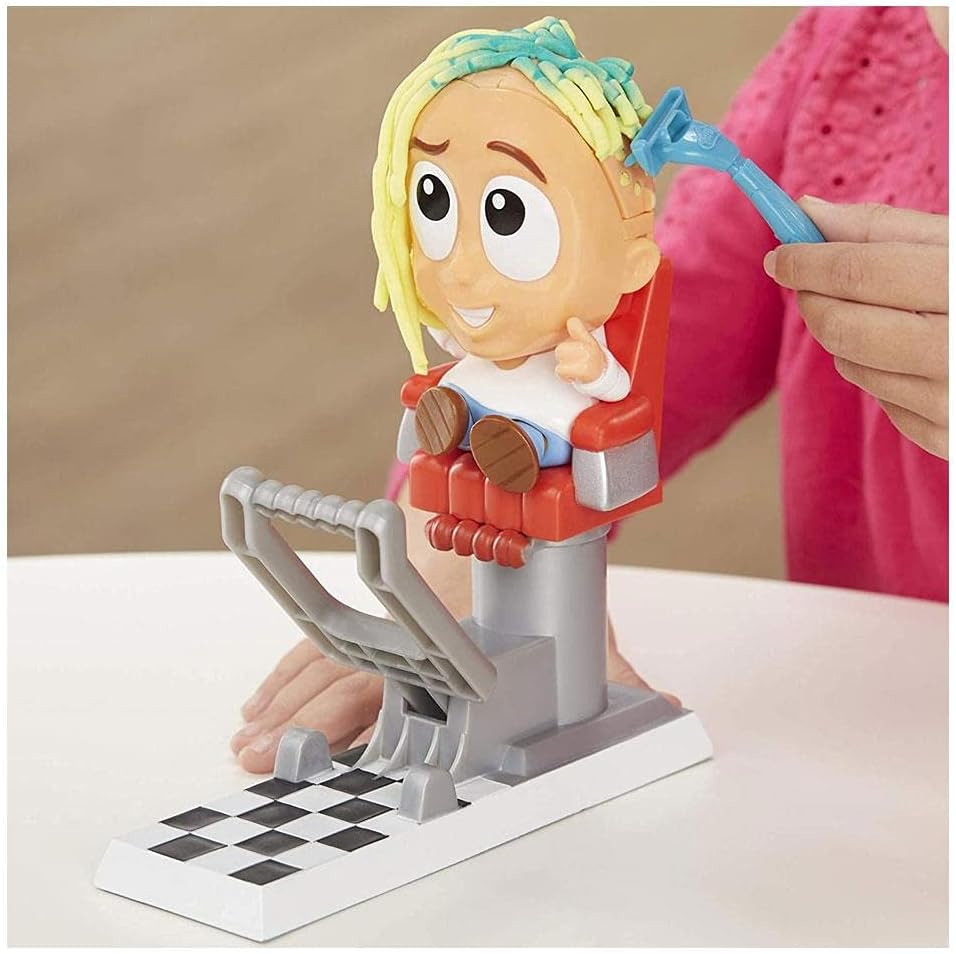 Detalle 1 de Play-Doh Hair Salon Creative Hairdresser kappersset met 8 potjes van 56 g