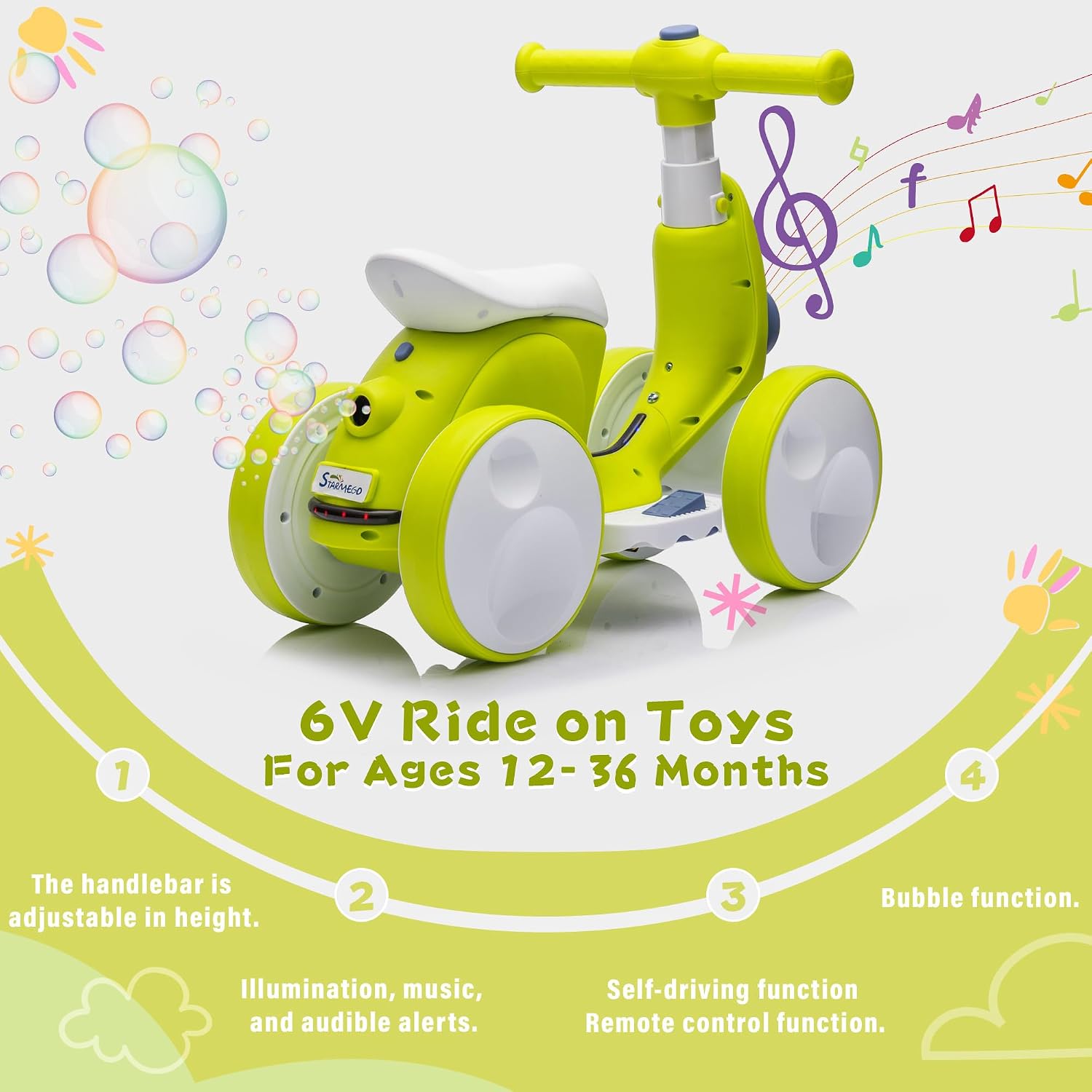 Detalle 2 de Ydier Electric Balance Bike, 6V