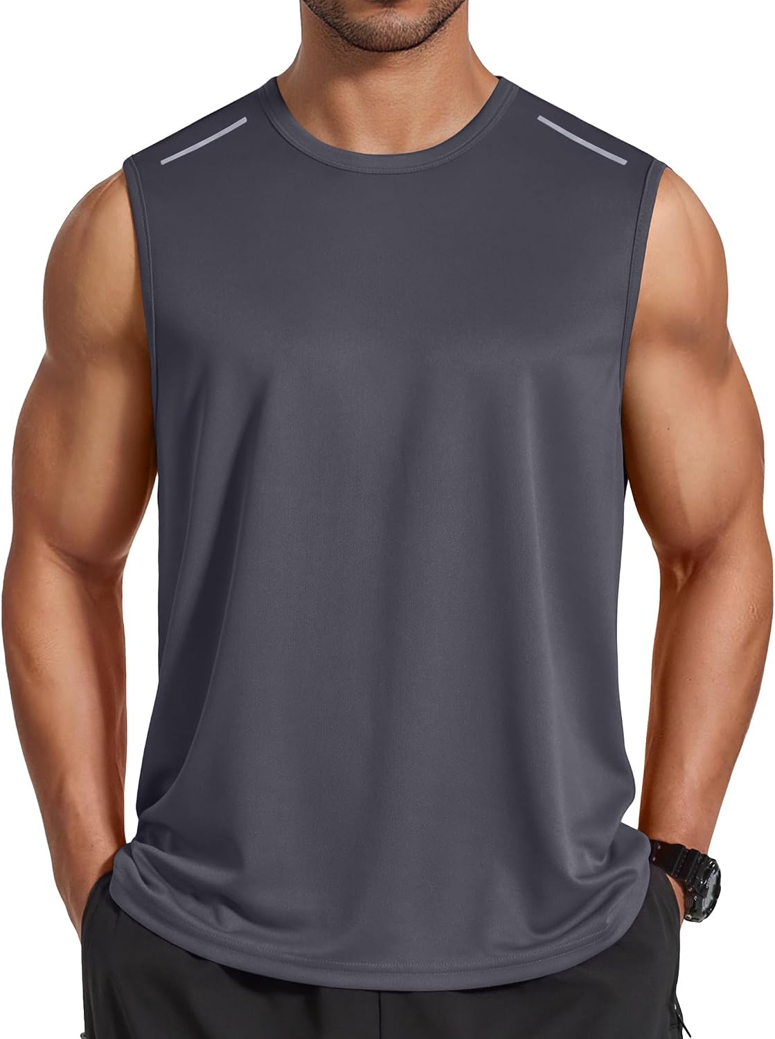 Detalle de COOFANDY Men's Sleeveless Quick Dry Workout Tank Top
