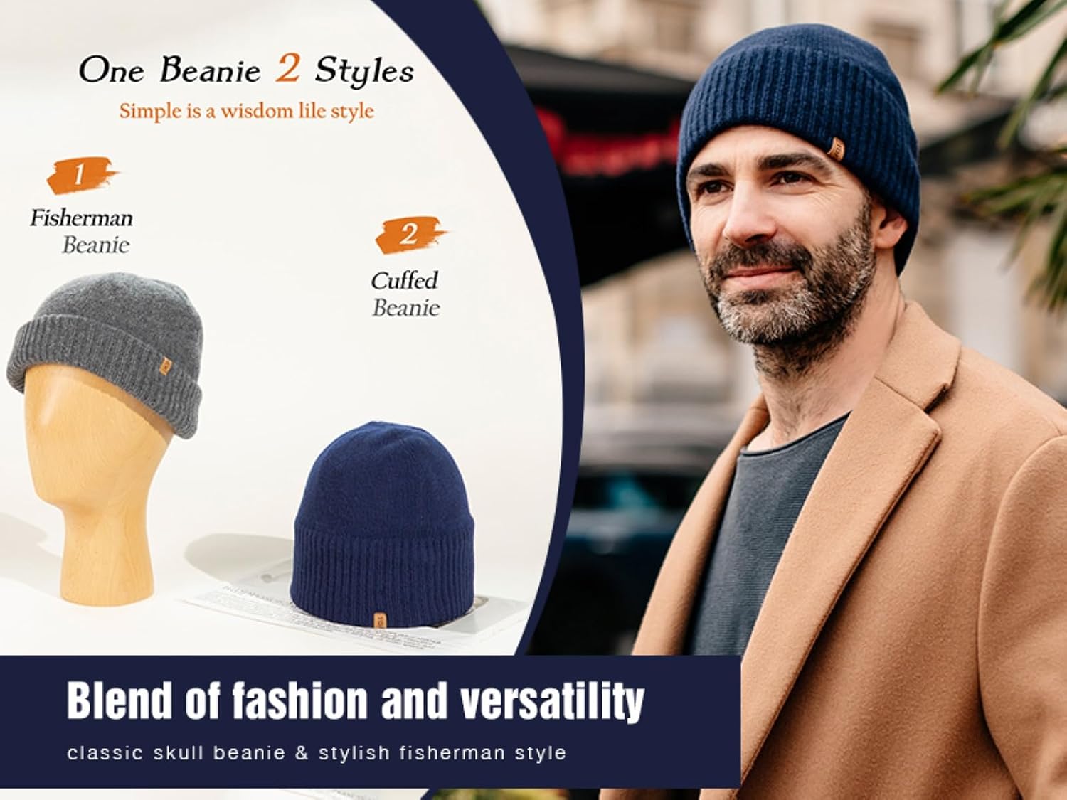 Thumbnail 4 de TOP-EX PolarWool Oversized Merino Wool Beanie 3 Sizes