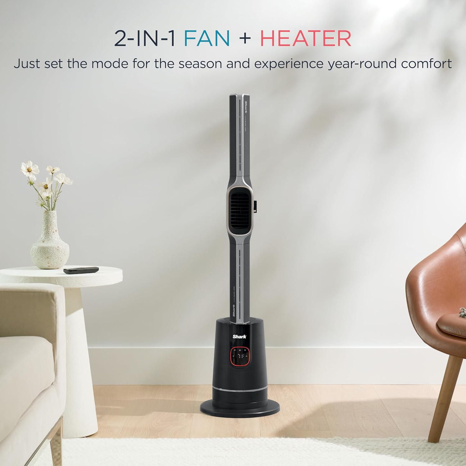 Detalle 2 de Shark TurboBlade Cool + Heat TH202 2‑in‑1 Tower Fan & Heater