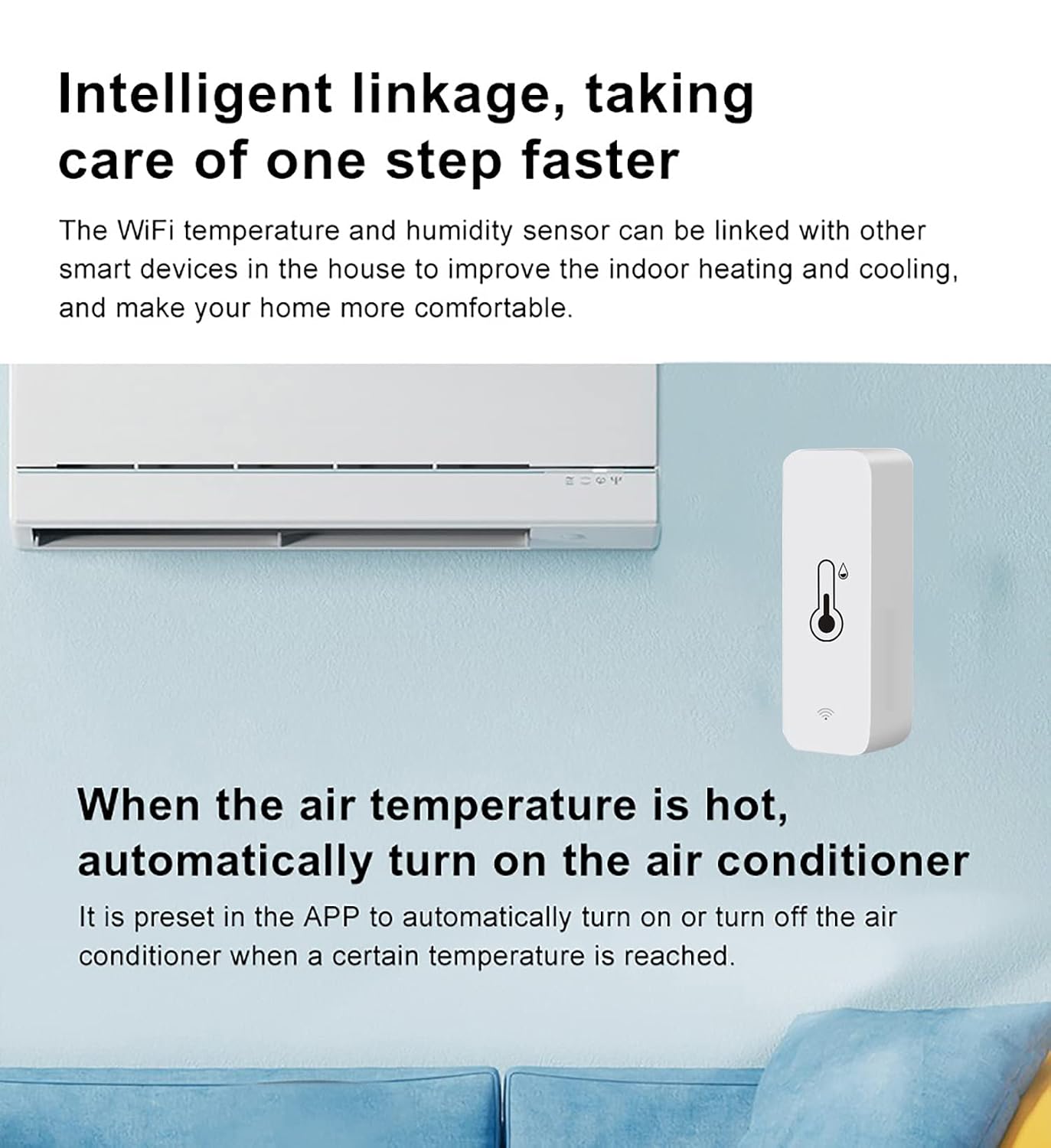 Thumbnail 4 de WiFi Hygrometer Thermometer Sensor 2-Pack ๐