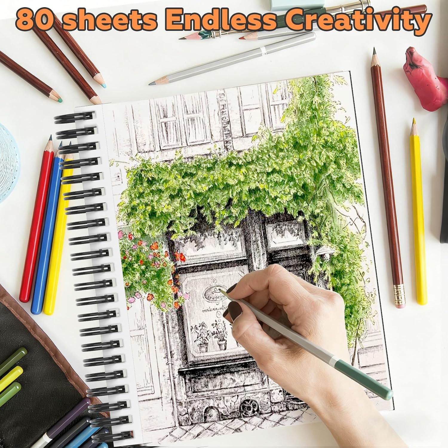 Thumbnail 4 de joibabe A5 Sketch Book 160 Sheets — 100gsm sketchpad 📕