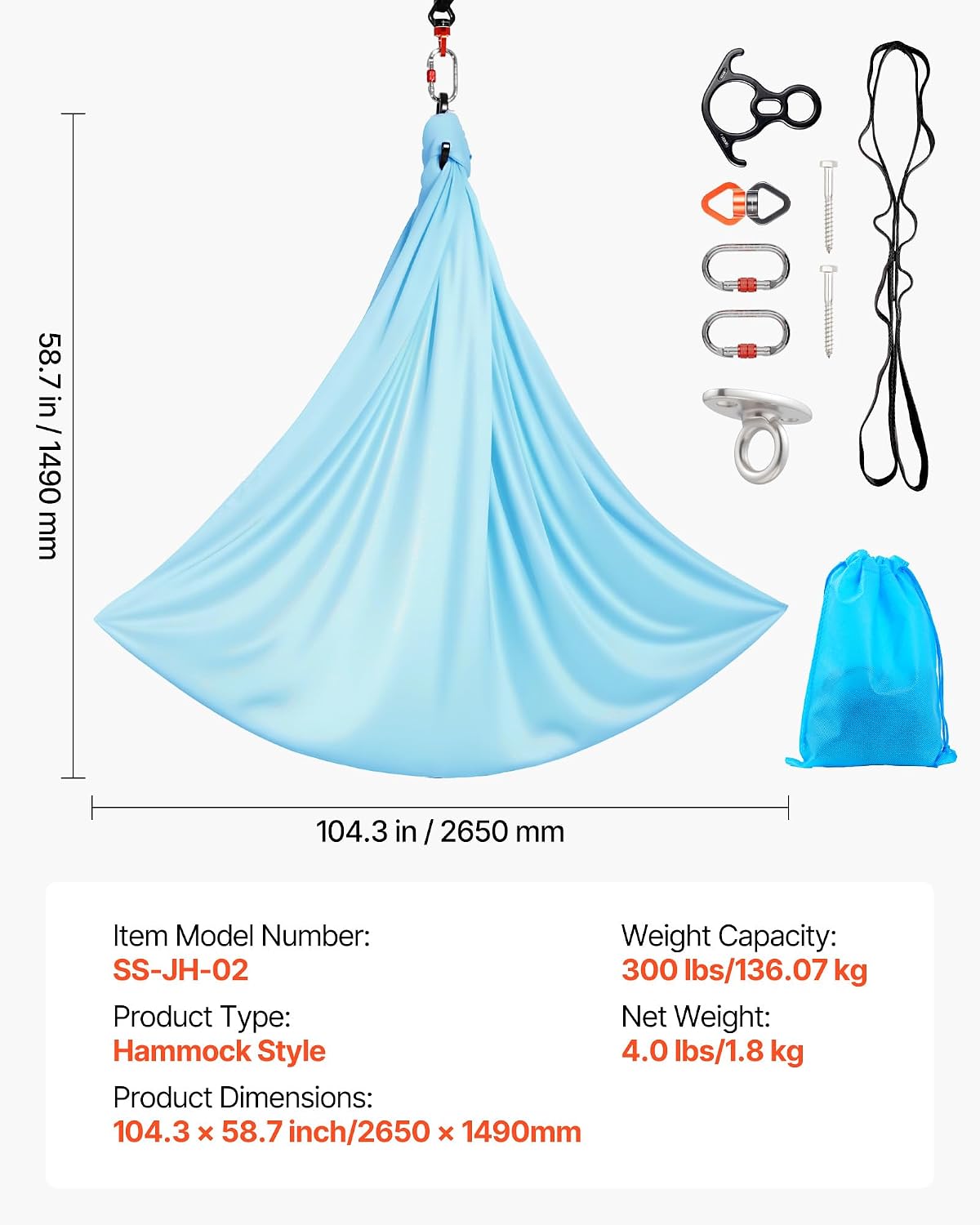 Thumbnail 6 de VEVOR Sensory Swing, 300 lb Capacity