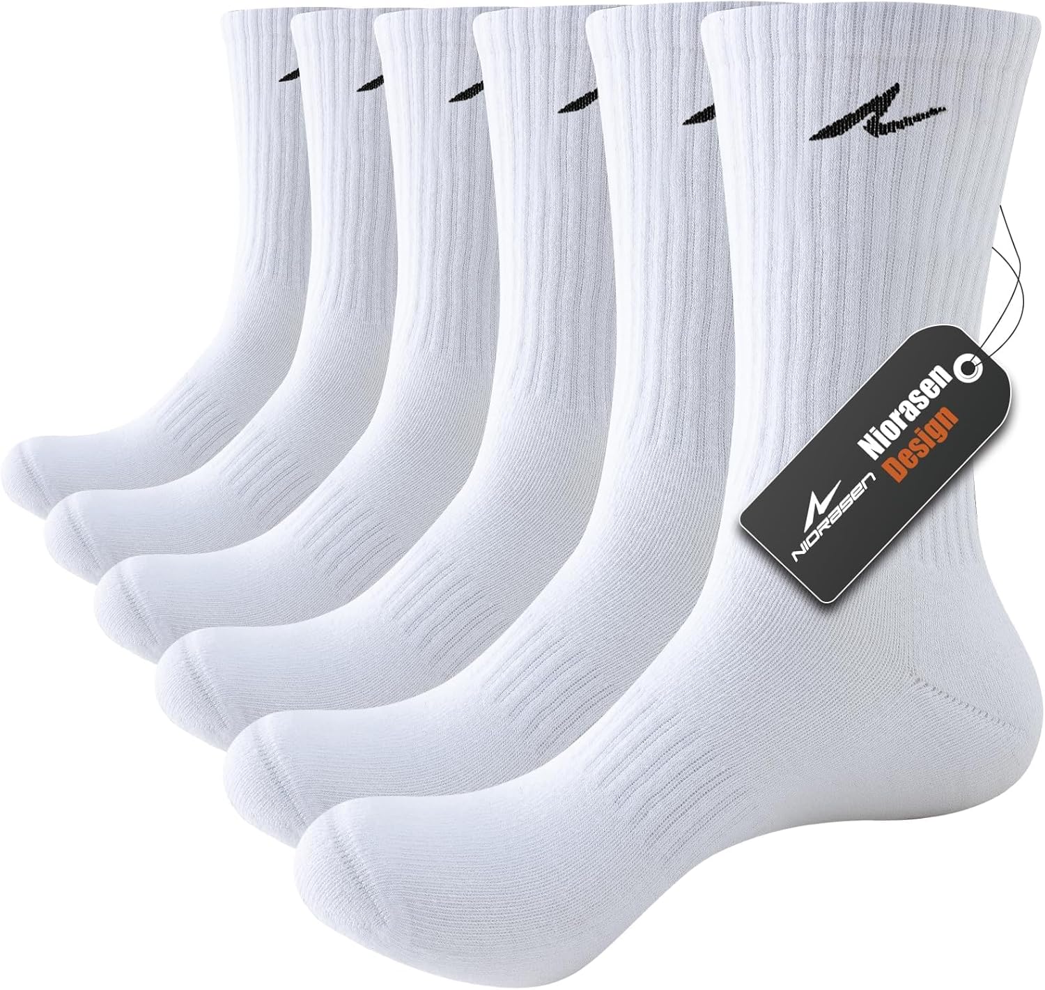 Detalle de Niorasen sports socks 3 pairs cushioned