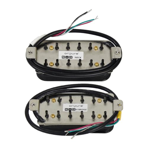Thumbnail 7 de OriPure Pastillas Alnico 5 Humbucker para guitarra eléctrica (neck 7,9–8k y bridge 8,8k) – negro
