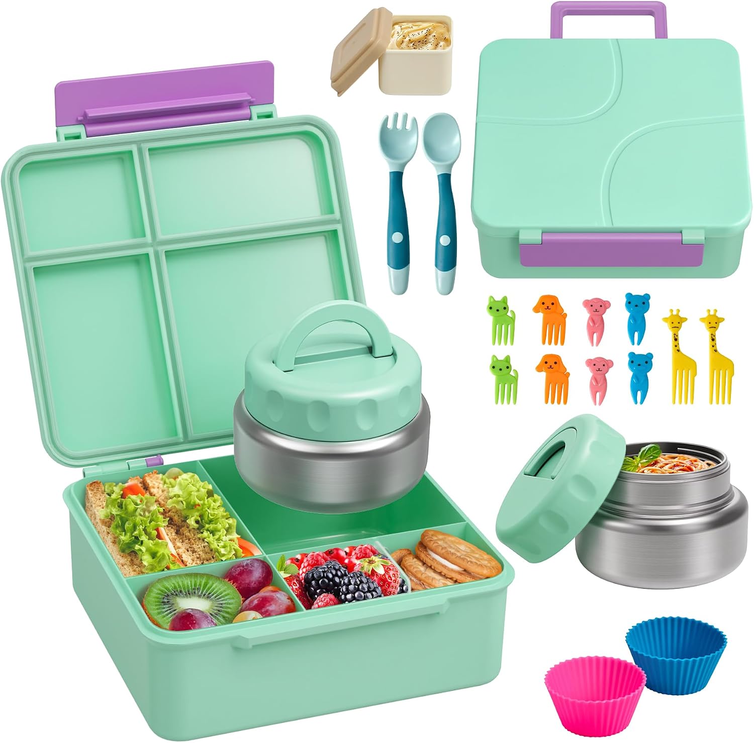 Detalle de Bento Lunch Box Set with 9.5 oz Soup Thermo