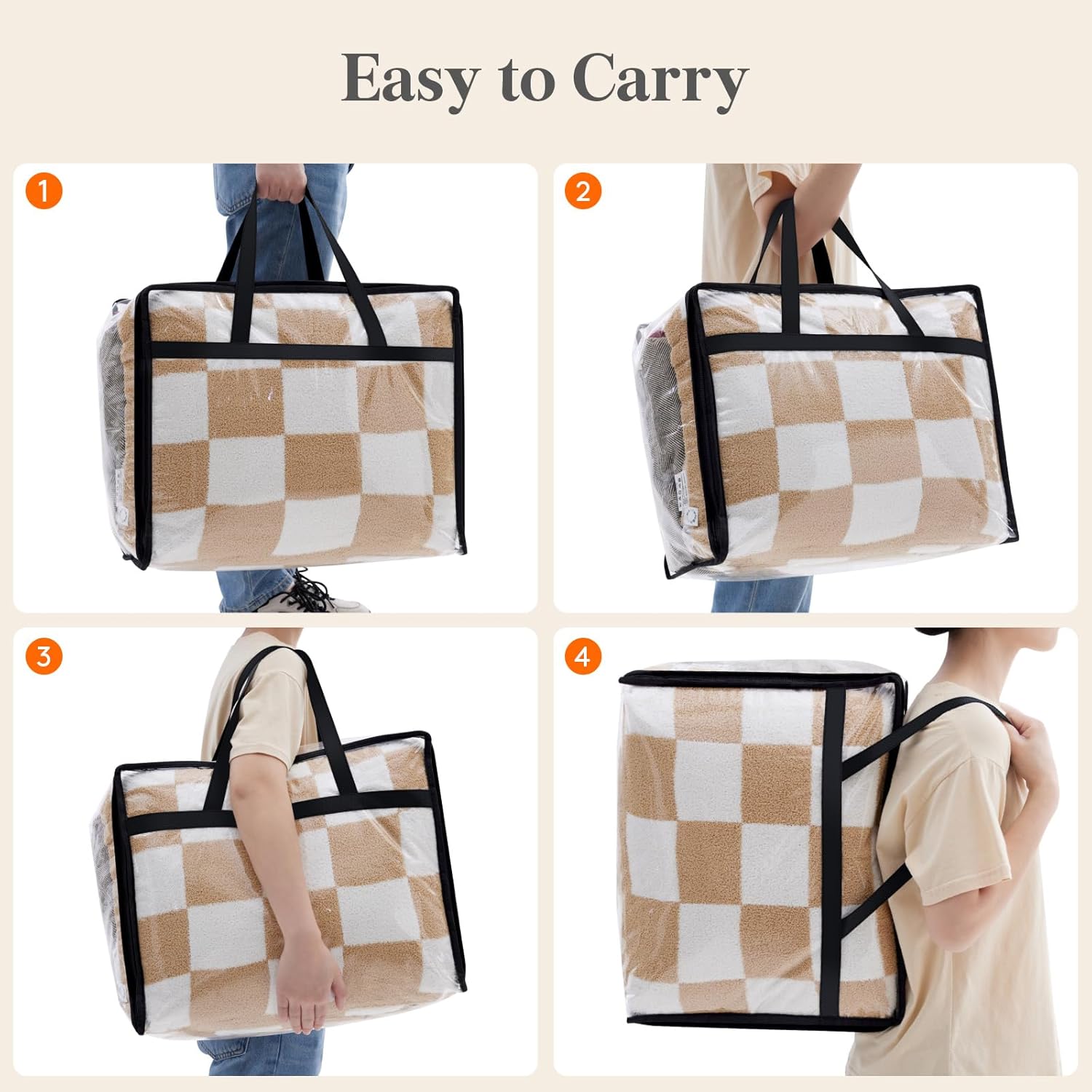 Thumbnail 5 de Lifewit 4-Pack Clear Storage Bags, 40L
